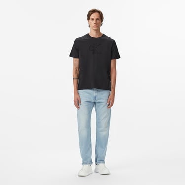  Calvin Klein Deboss Mono Graphic Erkek Siyah T-Shirt