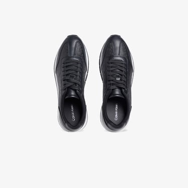  Calvin Klein Runn Lace up Mono Erkek Siyah Sneaker