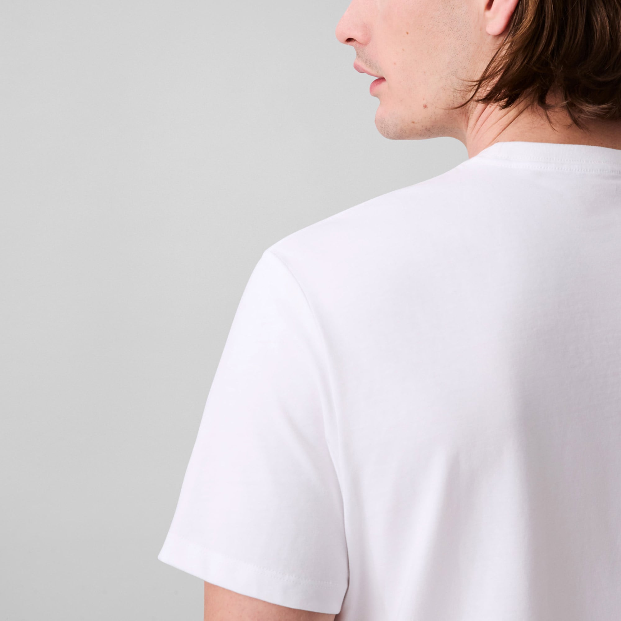  Calvin Klein Deboss Mono Graphic Erkek Beyaz T-Shirt