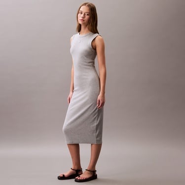  Calvin Klein Contour Kadın Gri Elbise