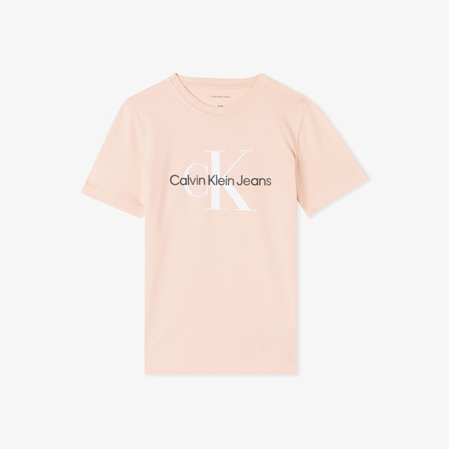  Calvin Klein Monogram Çocuk Pembe T-Shirt