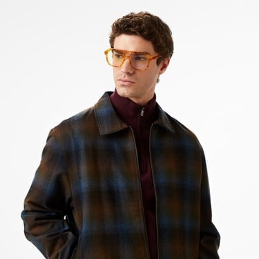  Calvin Klein Wool Flannel Erkek Kahverengi Ceket