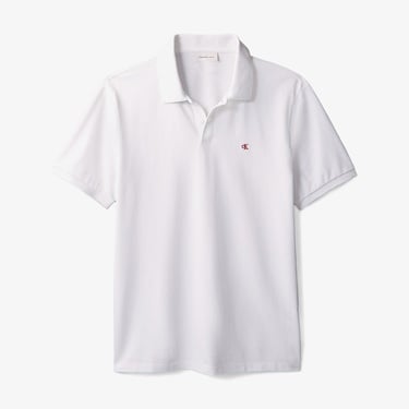  Calvin Klein Casual Pique Classic Erkek Beyaz Polo
