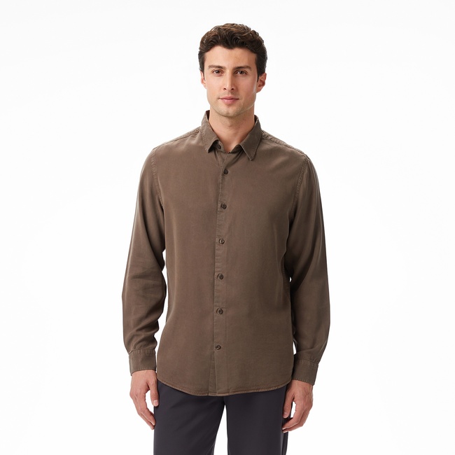  Nautica Erkek Yeşil Classic Fit Gömlek