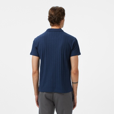  Nautica Erkek Lacivert Classic Fit Polo Yaka T-Shirt