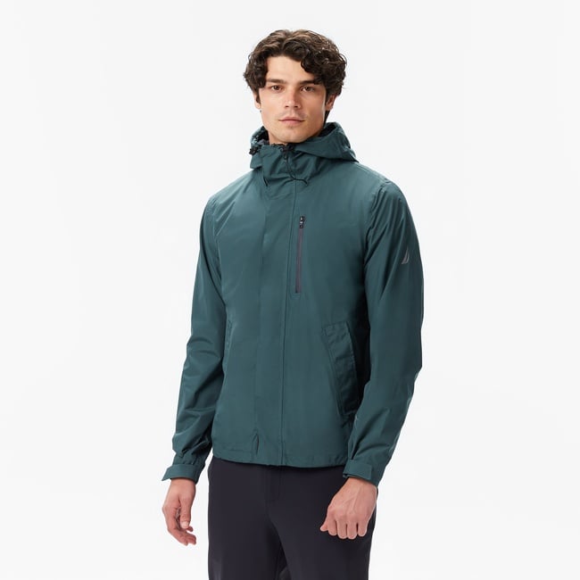  Nautica Erkek Yeşil Regular Fit Rain Breaker Yağmurluk