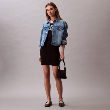  Calvin Klein Tank Kadın Siyah Elbise