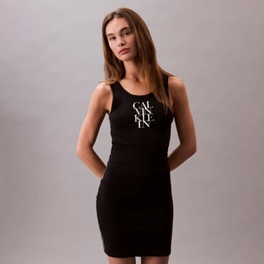  Calvin Klein Tank Kadın Siyah Elbise