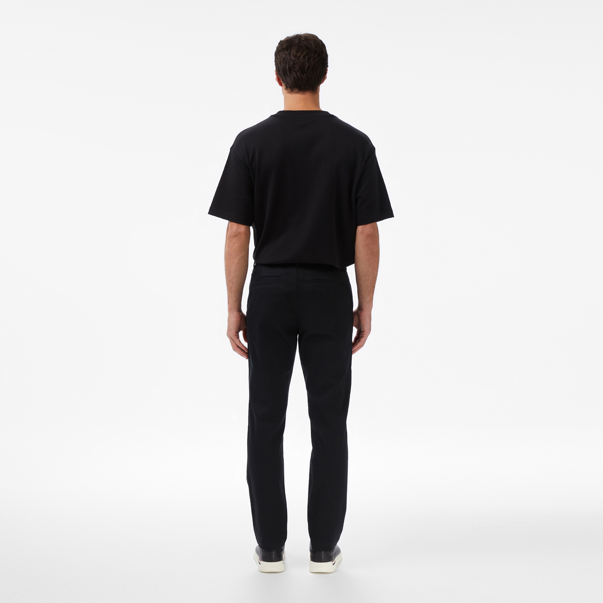 Calvin Klein Slim Cotton Stretch Chino Erkek Siyah Pantolon