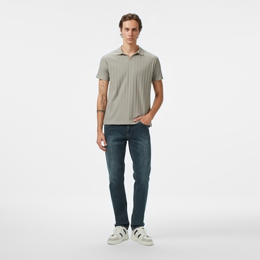  Nautica Erkek Yeşil Classic Fit Polo Yaka T-Shirt