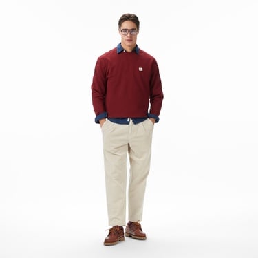  Calvin Klein Terry Badge Erkek Kırmızı Sweatshirt