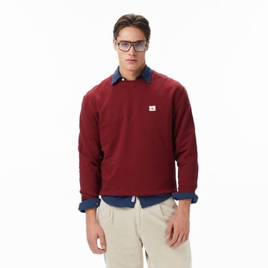  Calvin Klein Terry Badge Erkek Kırmızı Sweatshirt