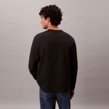  Calvin Klein Standard Logo Crew Erkek Siyah T-Shirt