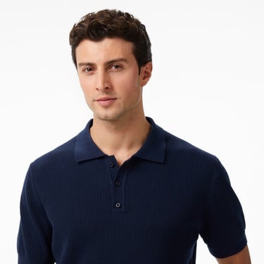  Nautica Erkek Lacivert Regular Fit Kısa Kollu Triko