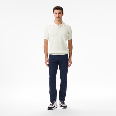  Nautica Erkek Krem Rengi Regular Fit Kısa Kollu Triko