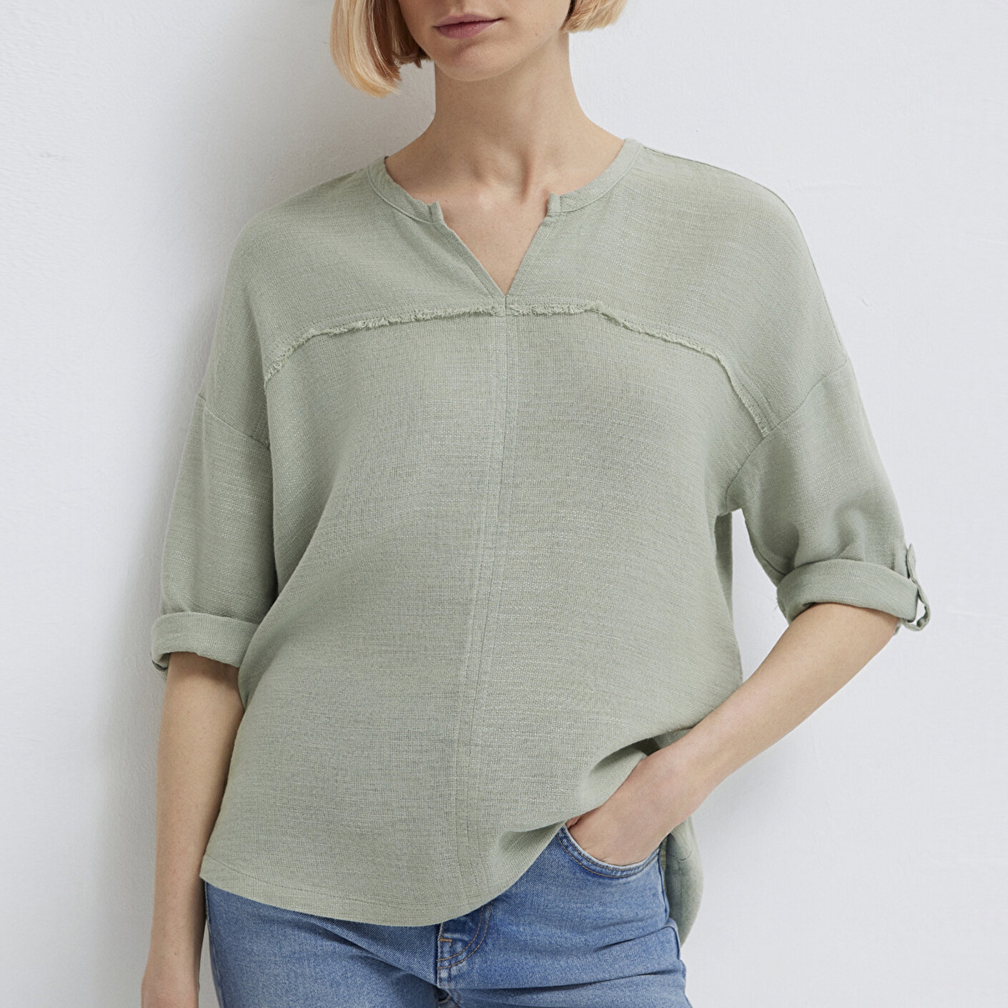 Mavi Gri Bluz 121357-70113