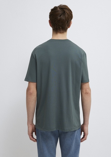  Mavi Yeşil Basic Tişört Loose Fit / Bol Rahat Kesim 0611824-71598