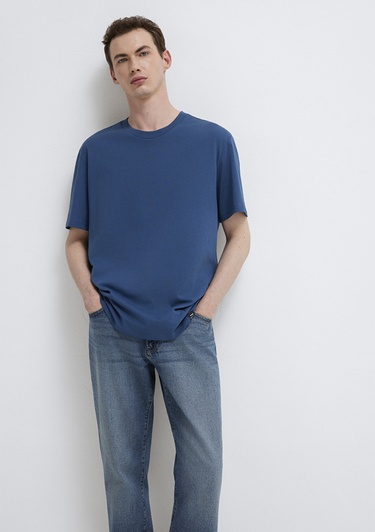  Mavi Mavi Basic Tişört Loose Fit / Bol Rahat Kesim 0611824-90609