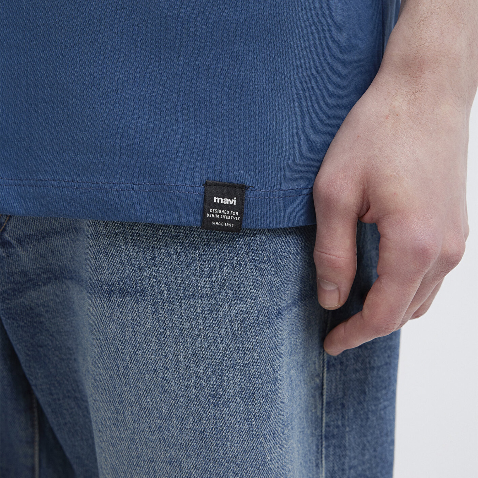 Mavi Mavi Basic Tişört Loose Fit / Bol Rahat Kesim 0611824-90609