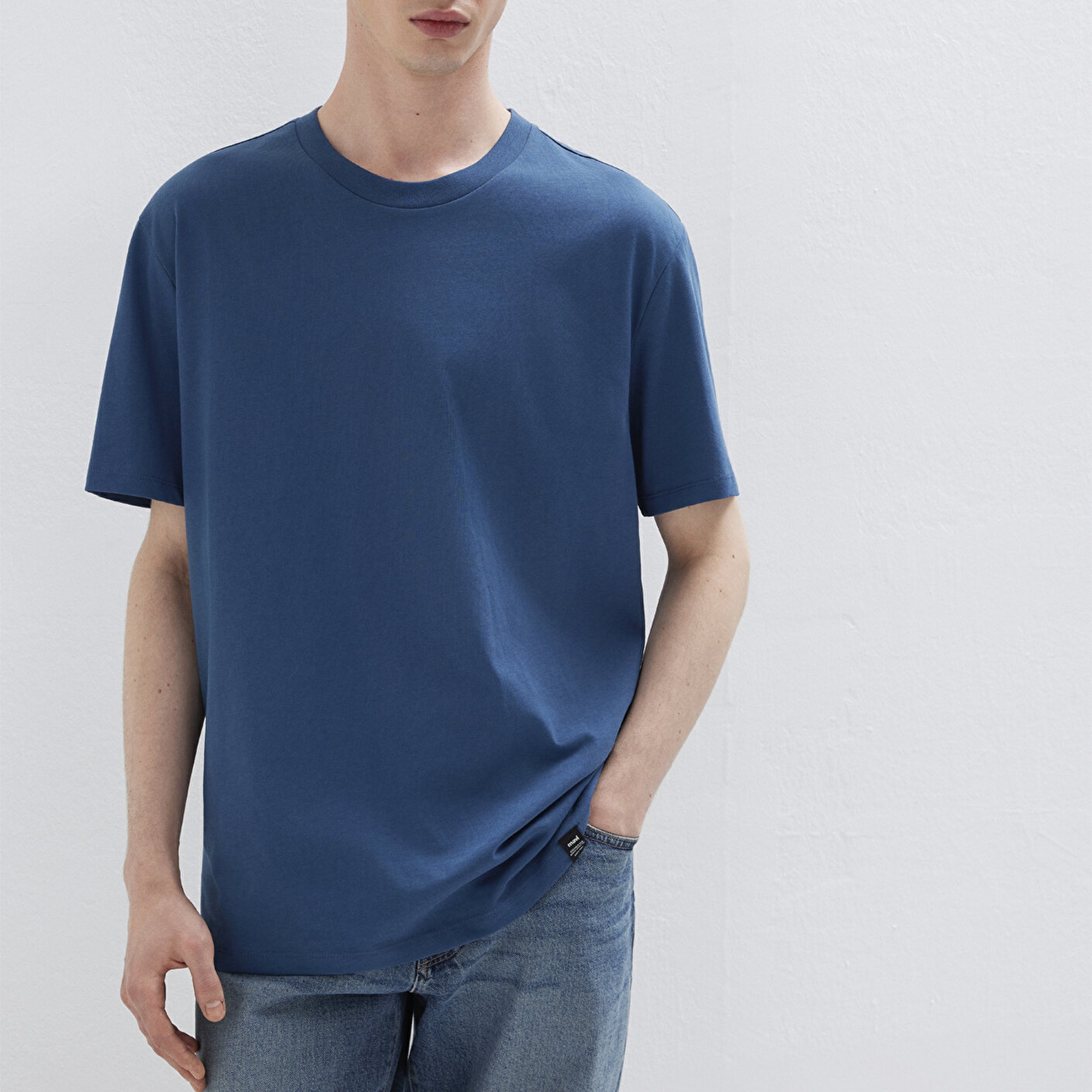 Mavi Mavi Basic Tişört Loose Fit / Bol Rahat Kesim 0611824-90609