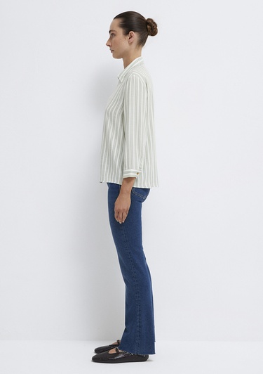  Mavi Çizgili Bluz 122400-91387