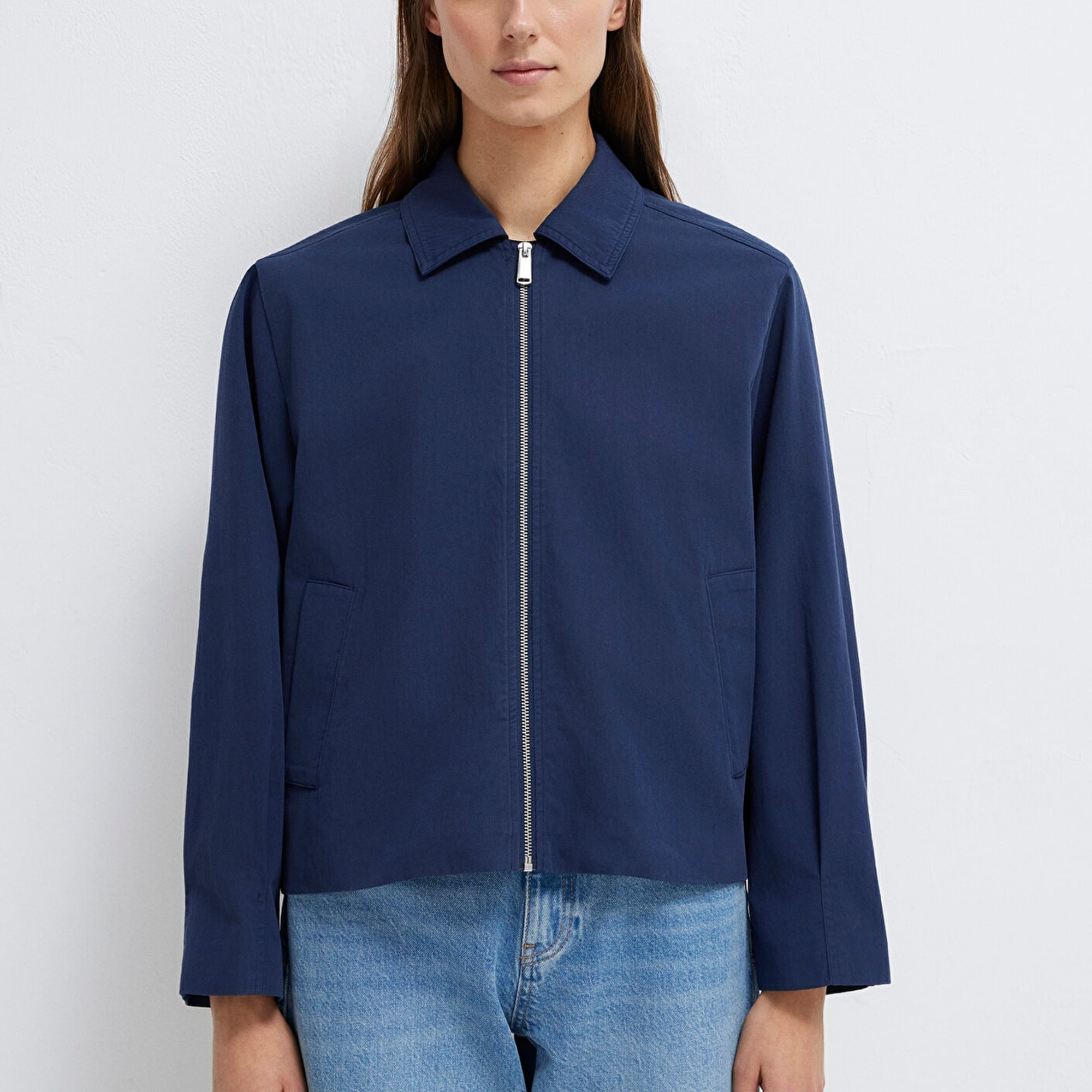 Mavi Lacivert Ceket Oversize / Geniş Kesim 1110821-70497