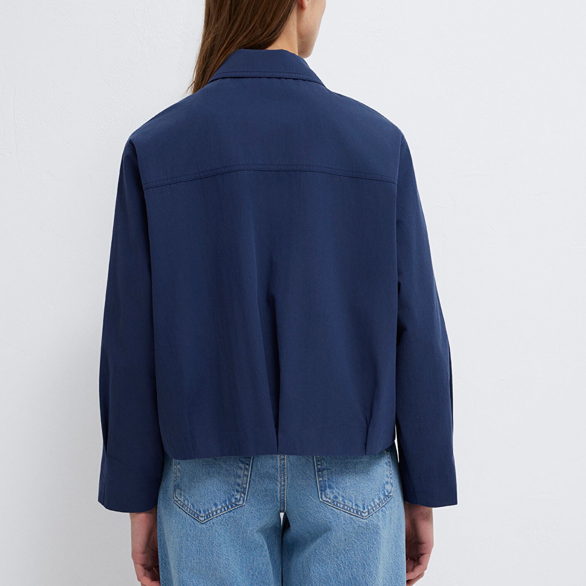 Mavi Lacivert Ceket Oversize / Geniş Kesim 1110821-70497