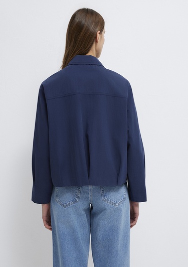  Mavi Lacivert Ceket Oversize / Geniş Kesim 1110821-70497