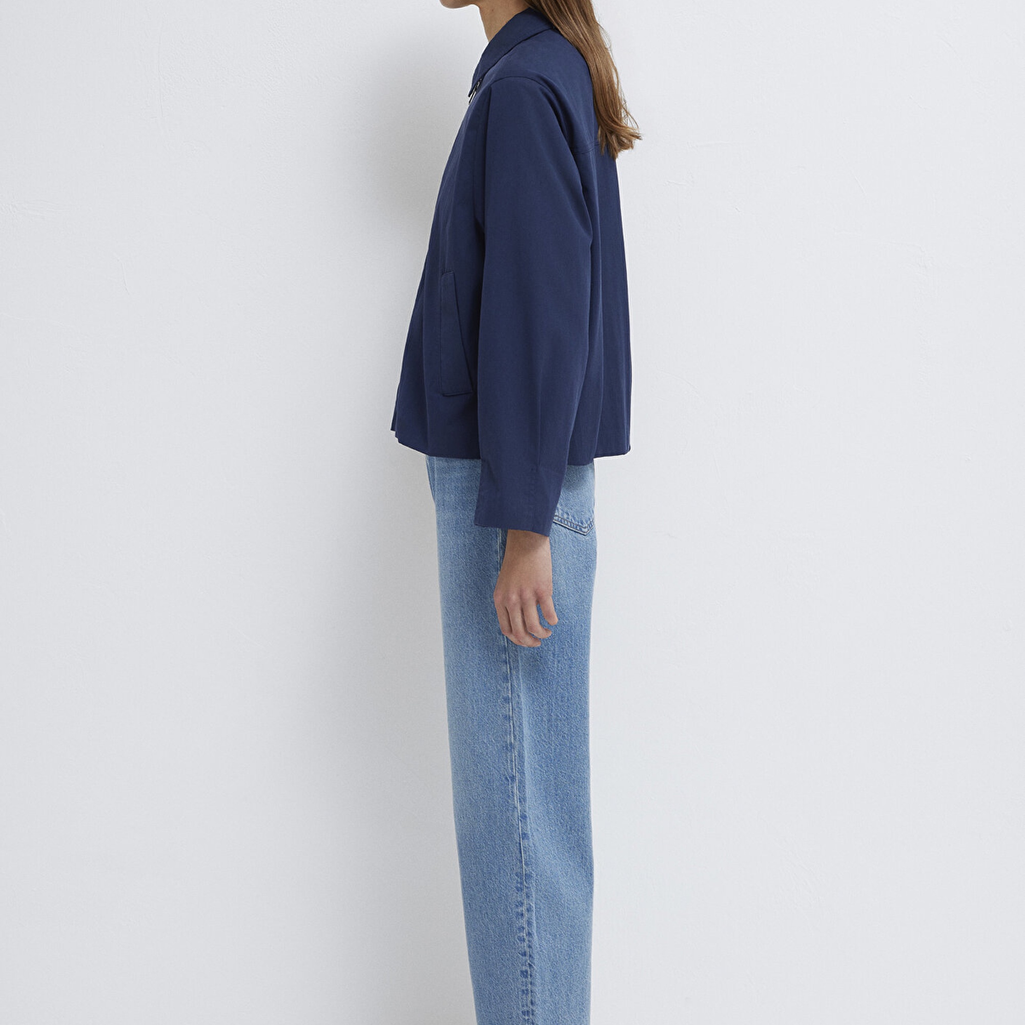 Mavi Lacivert Ceket Oversize / Geniş Kesim 1110821-70497