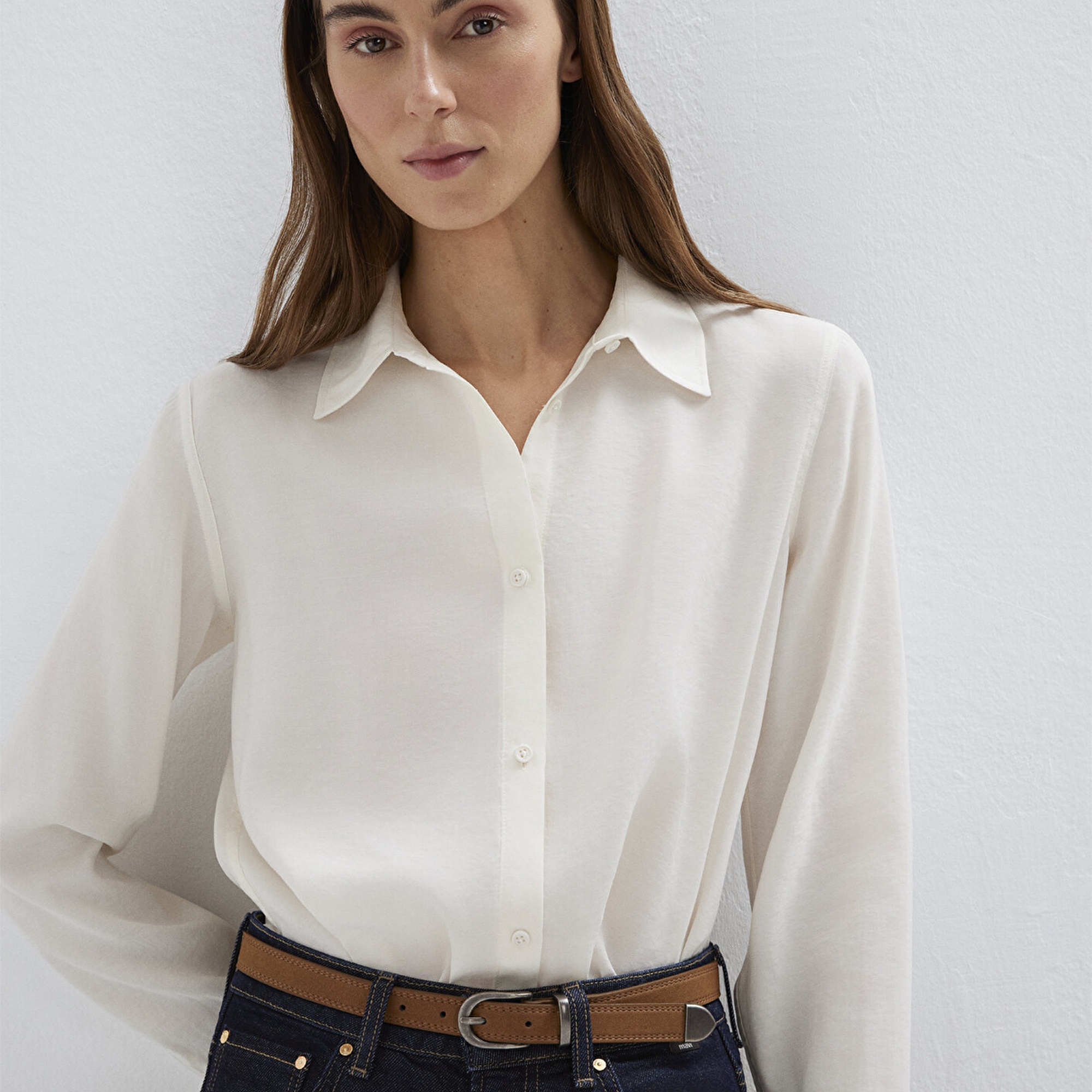 Mavi Kahverengi Suni Deri Kemer 1913838-70218