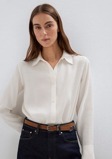  Mavi Kahverengi Suni Deri Kemer 1913838-70218