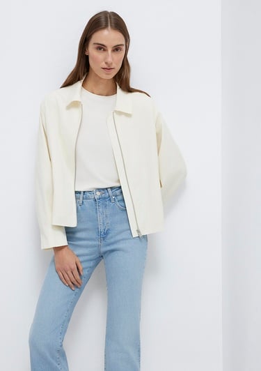  Mavi Ekru Ceket Oversize / Geniş Kesim 1110821-70056