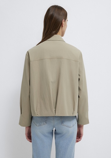  Mavi Kahverengi Ceket Oversize / Geniş Kesim 1110821-70354