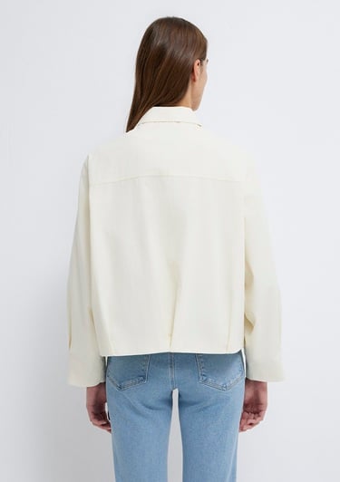  Mavi Ekru Ceket Oversize / Geniş Kesim 1110821-70056