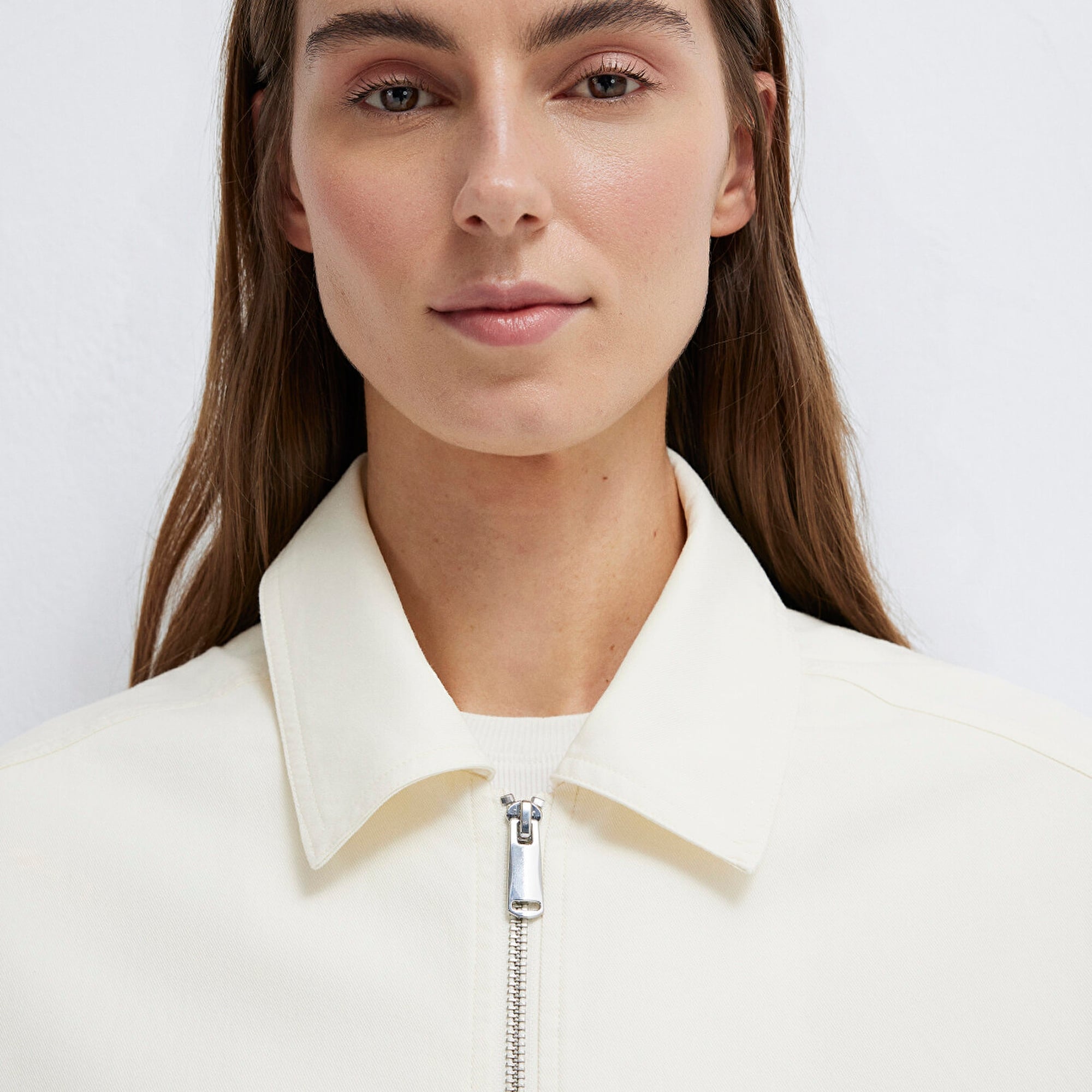 Mavi Ekru Ceket Oversize / Geniş Kesim 1110821-70056