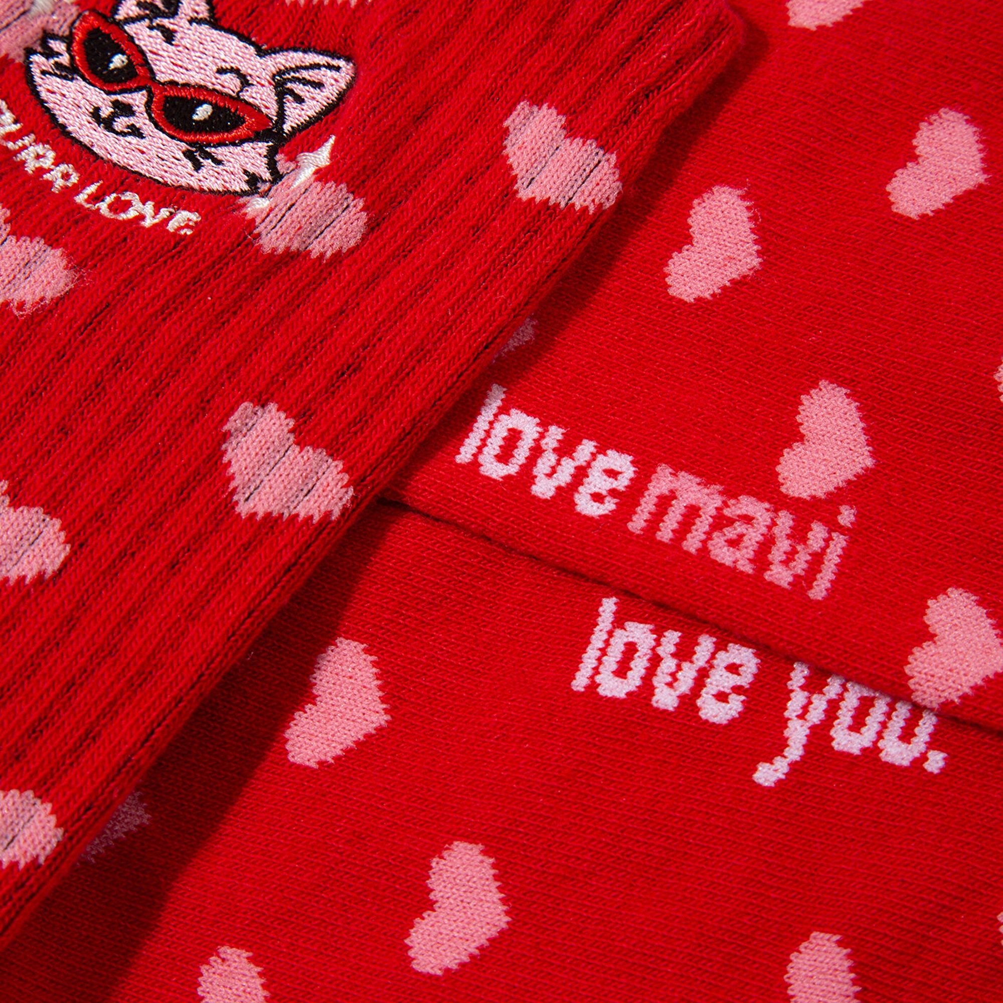 Mavi 2li Kedi İşlemeli Soket Çorap 0912419-900