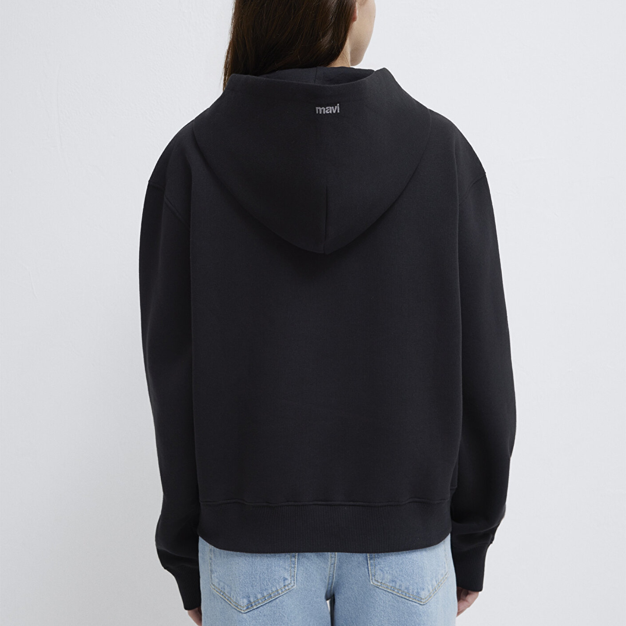 Mavi Mavi Logo Baskılı Siyah Sweatshirt 1S10532-900