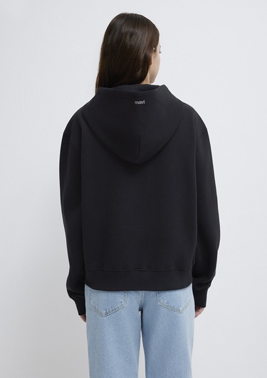  Mavi Mavi Logo Baskılı Siyah Sweatshirt 1S10532-900