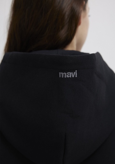  Mavi Mavi Logo Baskılı Siyah Sweatshirt 1S10532-900