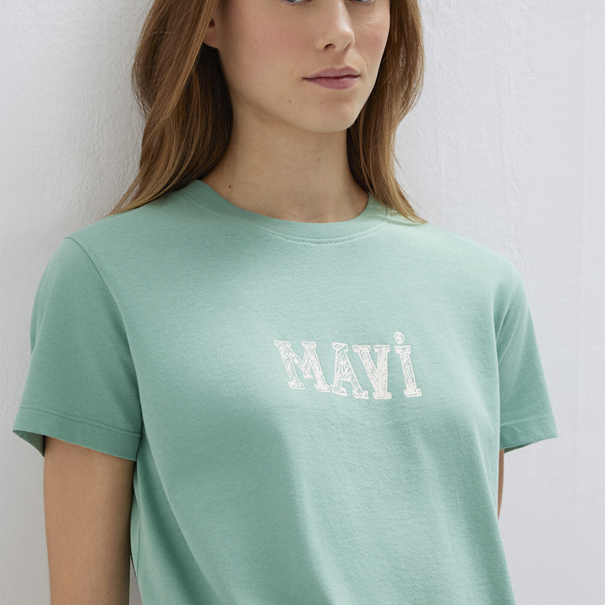 Mavi Mavi Baskılı Yeşil Tişört Regular Fit / Normal Kesim 1612232-71480