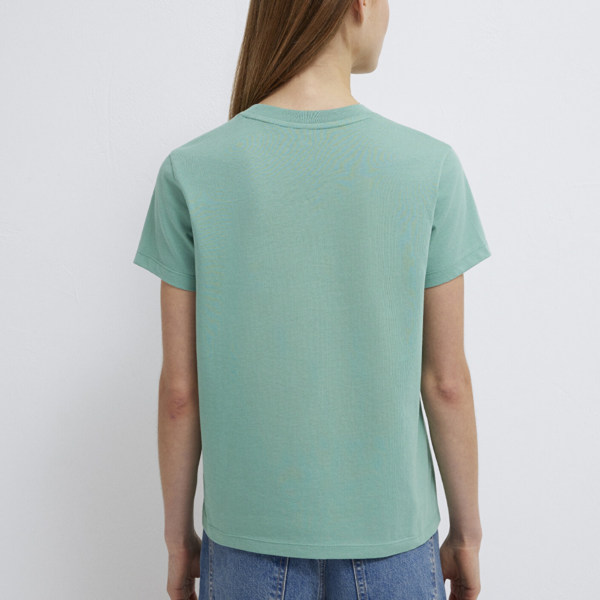 Mavi Mavi Baskılı Yeşil Tişört Regular Fit / Normal Kesim 1612232-71480