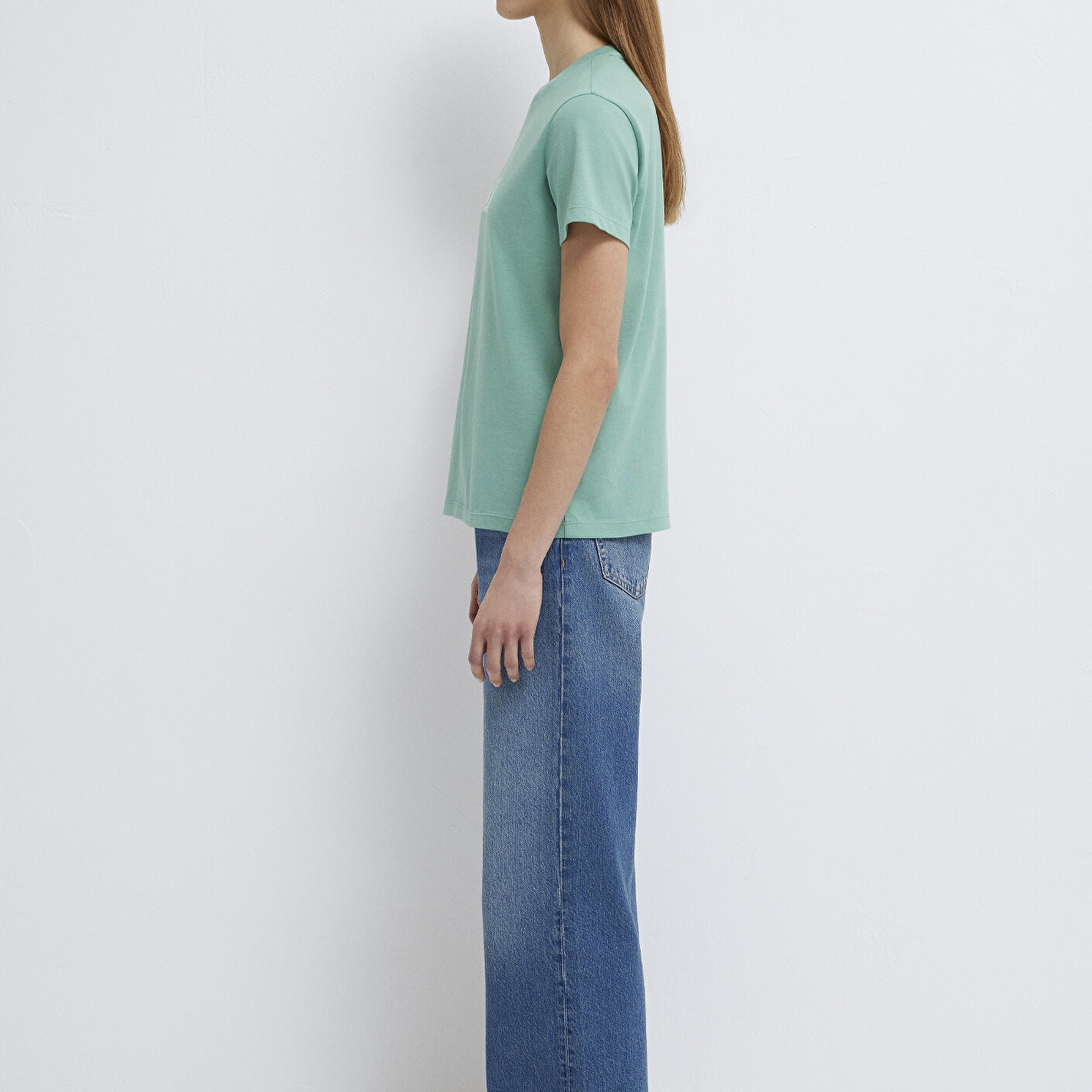 Mavi Mavi Baskılı Yeşil Tişört Regular Fit / Normal Kesim 1612232-71480