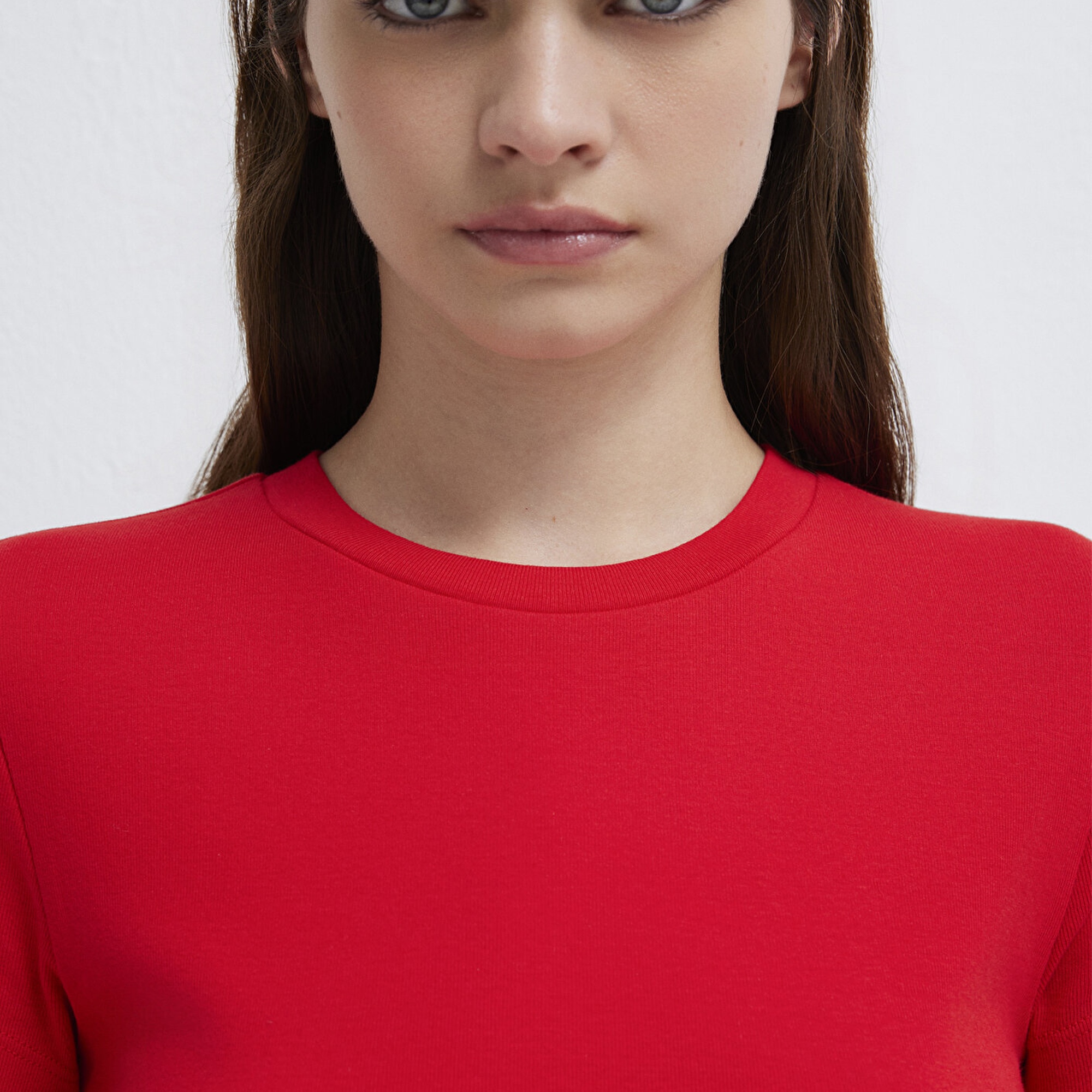 Mavi 2li Kadın Basic Tişört Crop / Kısa Kesim 1613028-89200