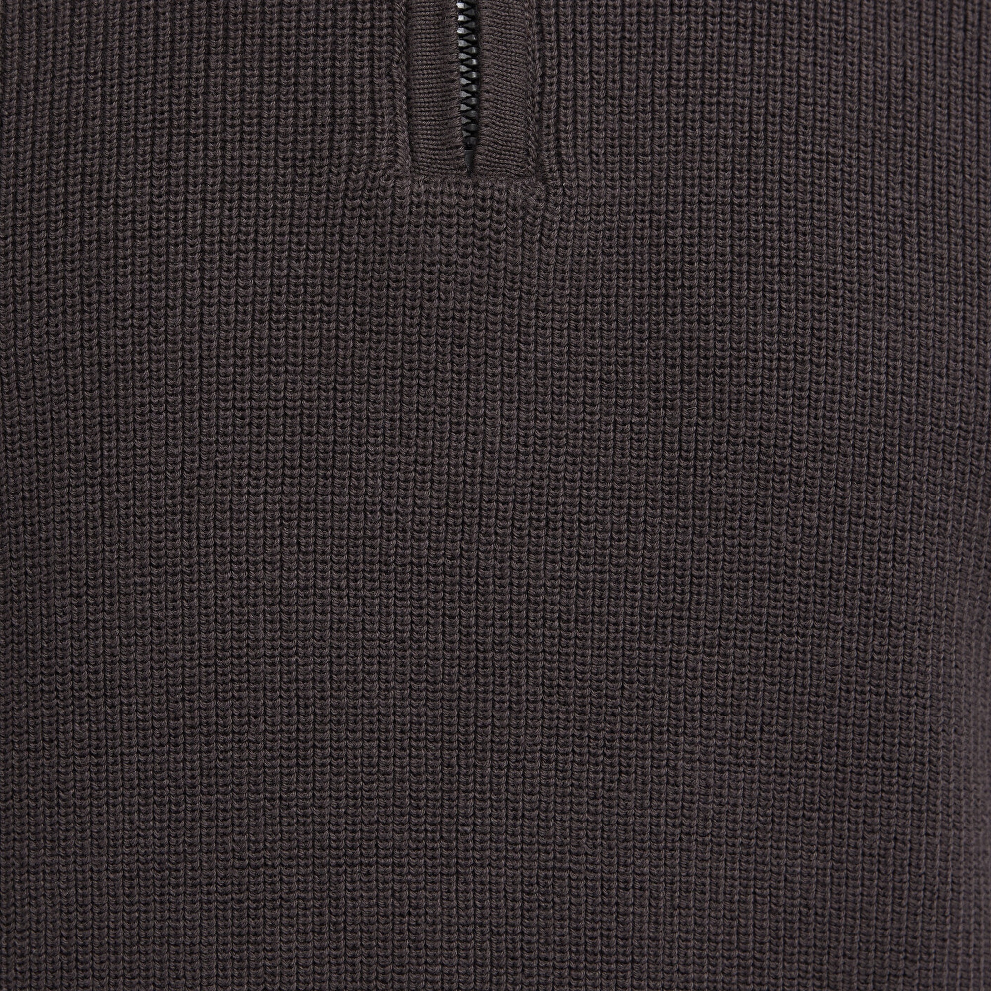 Mavi Yarı Fermuarlı Kahverengi Kazak Regular Fit / Normal Kesim 0710396-70219