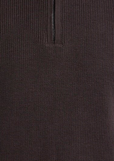  Mavi Yarı Fermuarlı Kahverengi Kazak Regular Fit / Normal Kesim 0710396-70219