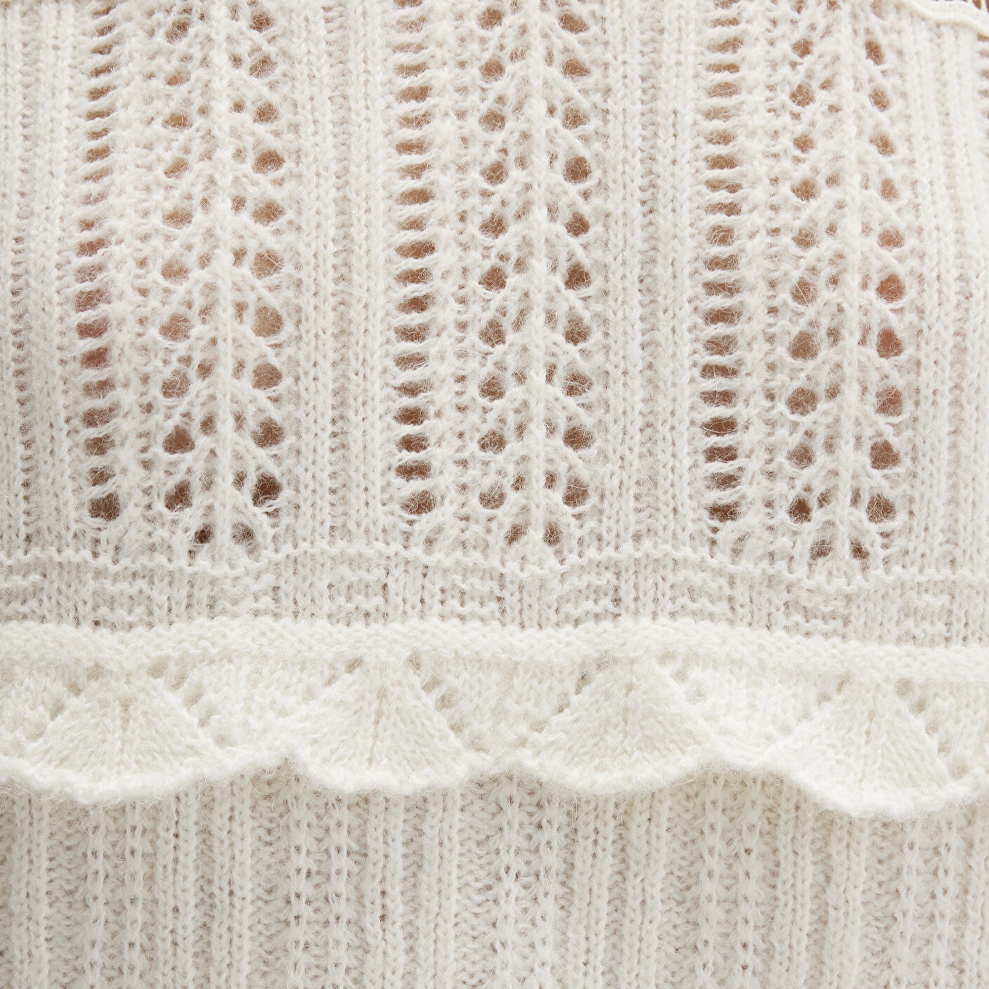 Mavi Yuvarlak Yaka Ekru Kazak Loose Fit / Bol Rahat Kesim 1710881-80194