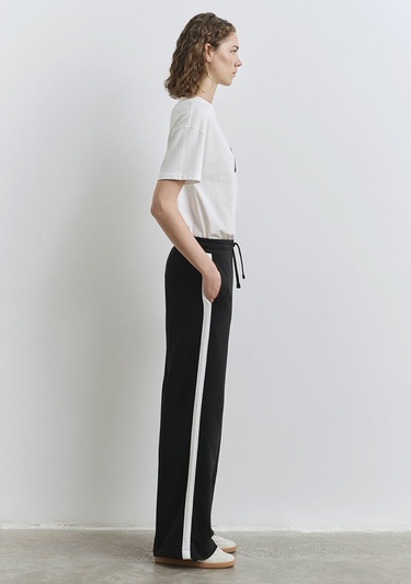  Mavi Mavi Logo Şerit Detaylı Siyah Eşofman Altı 1011038-900