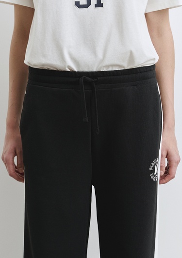  Mavi Mavi Logo Şerit Detaylı Siyah Eşofman Altı 1011038-900