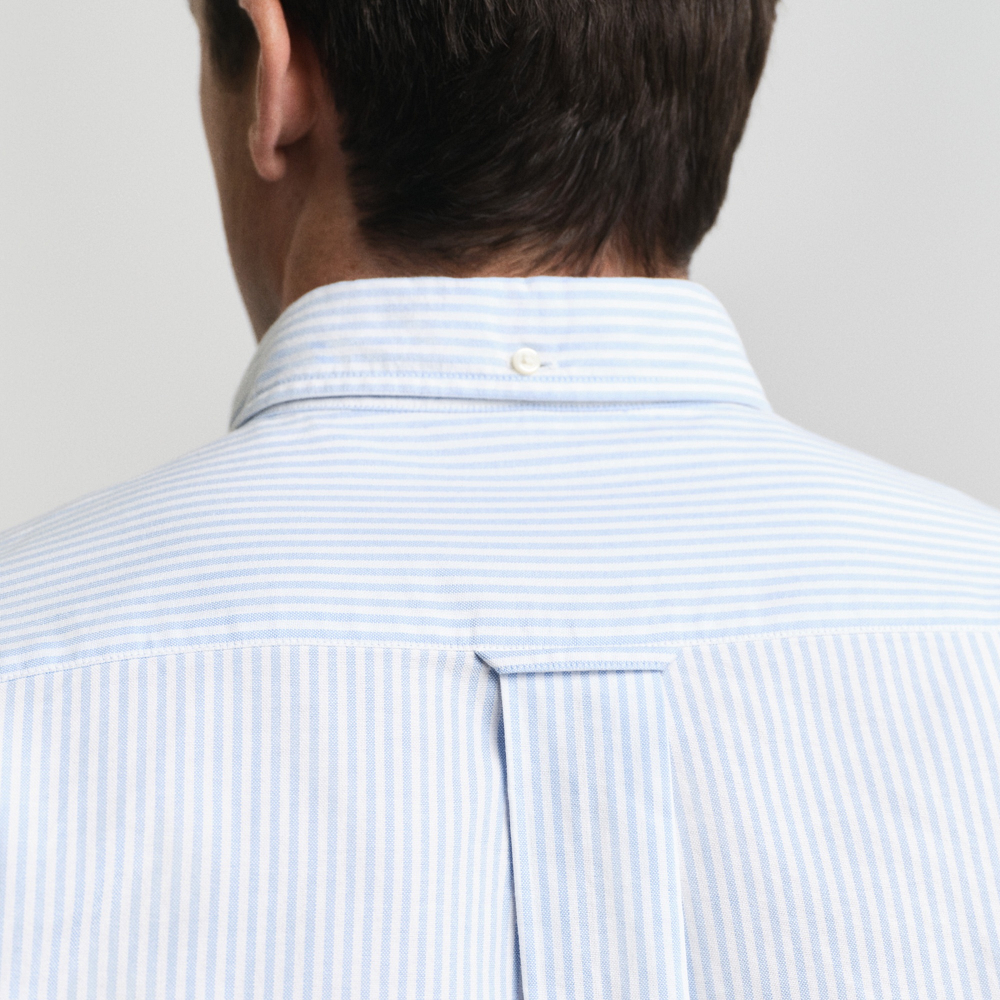 GANT Erkek Mavi Regular Fit Çizgili Logolu Gömlek