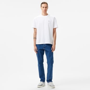  Calvin Klein Jeans Stamp Back Graphic Relaxed Erkek Beyaz T-Shirt